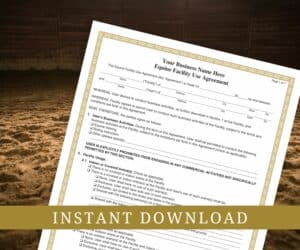 Equine Facility Use Agreement