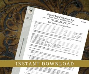 Full Equine Lease Agreement