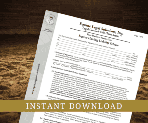Equine Hauling Liability Release