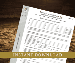 Equine Sales Agent Commission Agreement